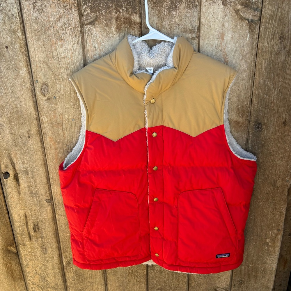 New With Tags! Men's PATAGONIA Reversible BIVY DOWN VEST Deep Pile XL